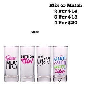 Printed Celebratory Shot Glasses, 2 oz. Salute!